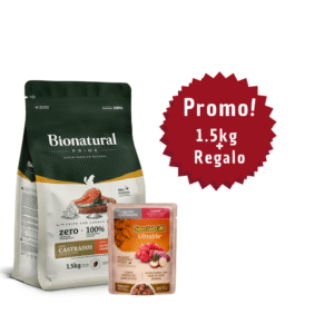 Alimento Gato BIONATURAL CAT PRIME CASTRADO SALMON 1.5KG