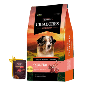 ALIMENTO CRIADORES PERRO HIGH PRO CORDERO 20+3KG
