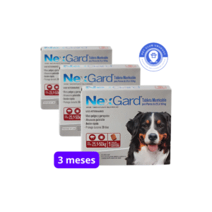 NEXGARD KIT ANTIPARASITOS PERRO 25-50KG 3 MESES