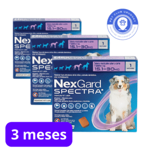 PASTILLA ANTI-PULGAS-DESPARASITANTE NEXGARD SPECTRA 15-30KG